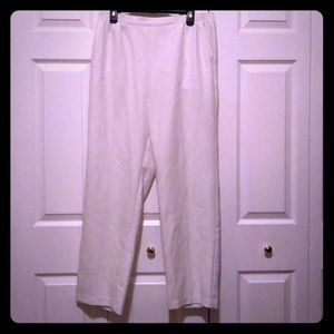 Women’s Cream White Colored Comfy Dress Pants